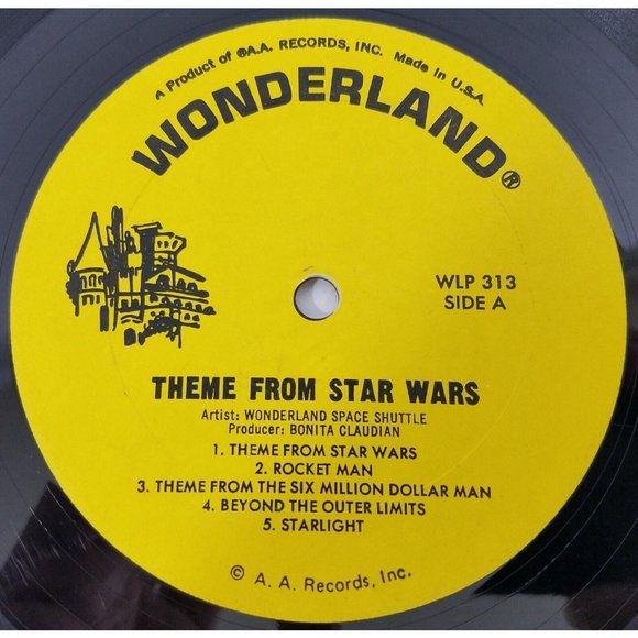 Wonderland Sound Track Vinyl LP Record Space Shuttle Star Wars Trek Superman - Picture 6 of 8